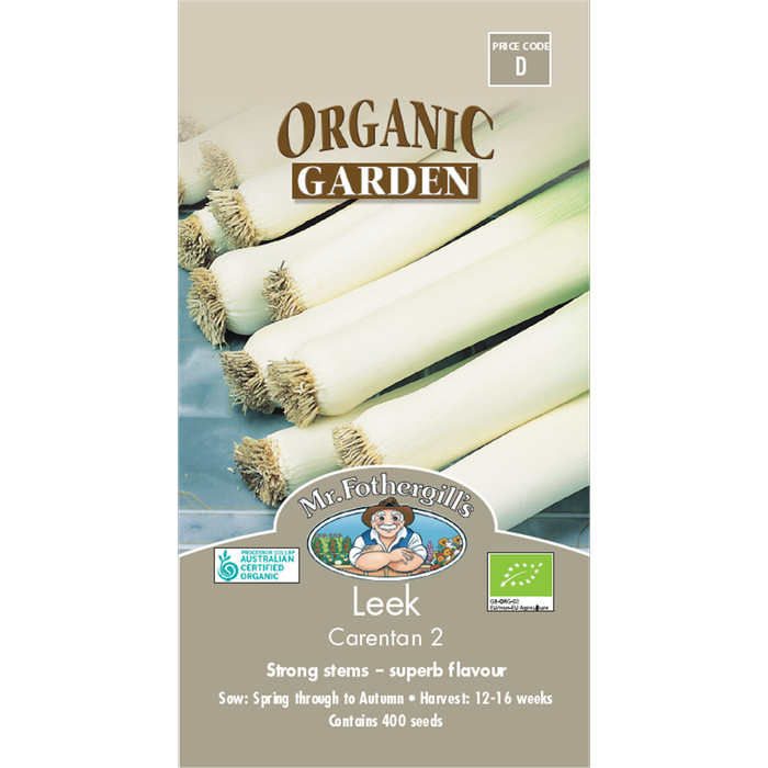 Mr Fothergill's Carenten Leek Organic Seeds