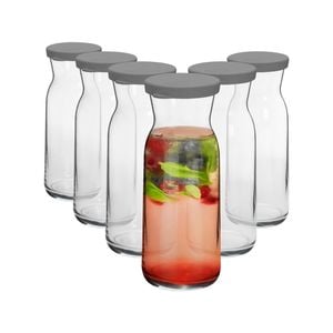 LAV Fonte Glass Carafes - 700ml - Grey - Pack of 6