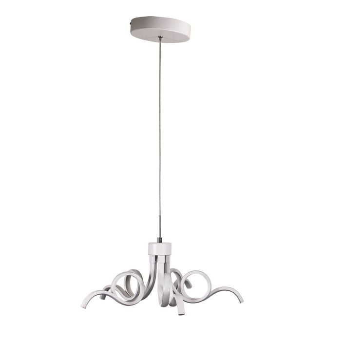 Oriel Lighting Noodle Tricolour LED Pendant Light White 50cm
