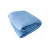 Ardor Liam Herringbone Winter Fleece Blanket Extra Large Throw with Sherpa Reverse 150x200 cm Blue