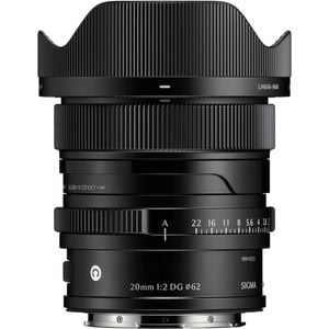 Sigma 20mm f/2 DG Contemporary Lens - L-mount Black