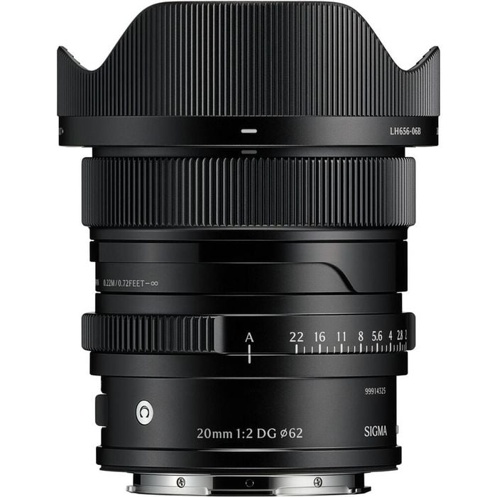 Sigma 20mm f/2 DG Contemporary Lens - L-mount Black
