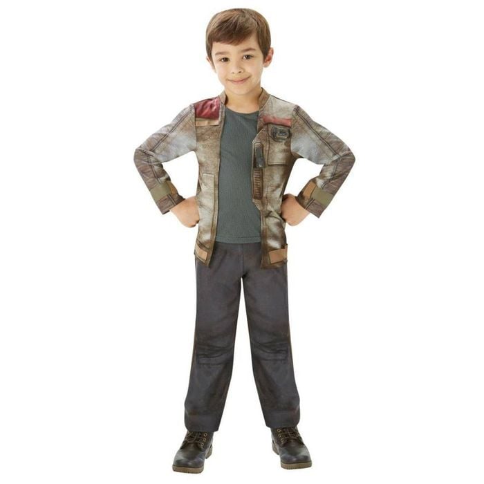 Star Wars Finn Deluxe Kids Halloween Costume with Printed Jacket Top and Pants, 6-8 YRS