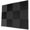 24pcs Studio Acoustic Foam Sound Proofing Absorption Panel Wall Insulation Pad L
