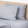 Renee Taylor Helena King Bed Vintage Stone washed Sheet Set Dusty Blue