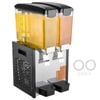 VEVOR Commercial Beverage Dispenser Silver 10L x 2 Tanks Cold Juice Ice Drink