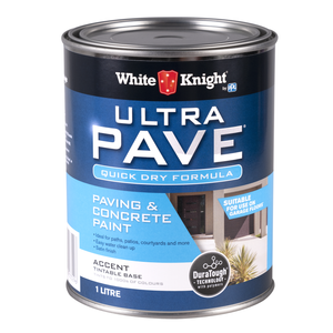White Knight 1L Accent Ultra Pave Quick Dry Paving & Concrete Paint