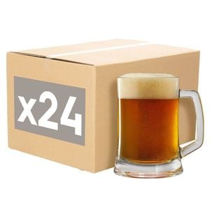 Argon Tableware Southwark Glass Beer Mugs - 510ml (17oz) - Pack Of 24