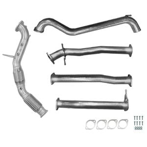 Ignite Exhausts Turbo Back For Ford Ranger Px2/px3 3.2l Cat & Straight Pipe Raw Aluminised Steel