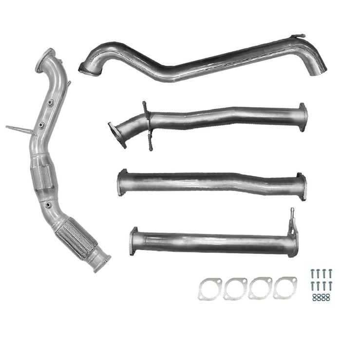 Ignite Exhausts Turbo Back For Ford Ranger Px2/px3 3.2l Cat & Straight Pipe Raw Aluminised Steel