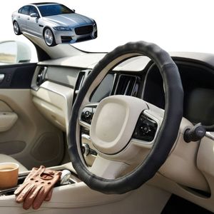 Australian Goose Steering Wheel Cover for Jaguar XF 2016 - Current (X260) Circle Black