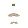 JENGA 2 Tier Crystal Pendant Tri-colour LED (Gold)