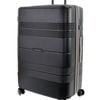 Pierre Cardin Large 163l Travel Hard Shell Case Suitcase Luggage Black