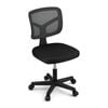 Artiss Armless Office Chair Mesh Swivel Home Desk Chair Small Space Black