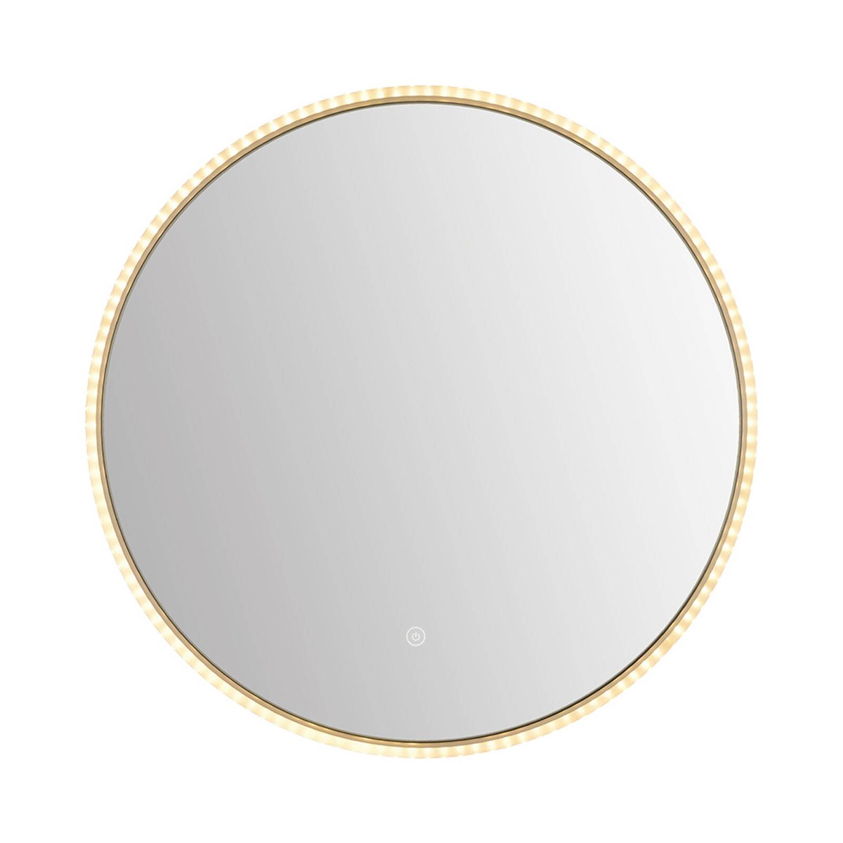 Viviendo 70cm Round LED Wall Mirror Anti-fog Vanity Bathroom Mirrors ...