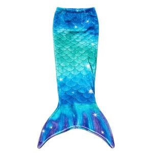 Catzon 120x60cm Mermaid Blanket Soft Flannel All-season Sleeping Bag-bluegreen