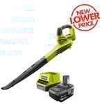 Ryobi 18V ONE+ Blower 4.0Ah Kit