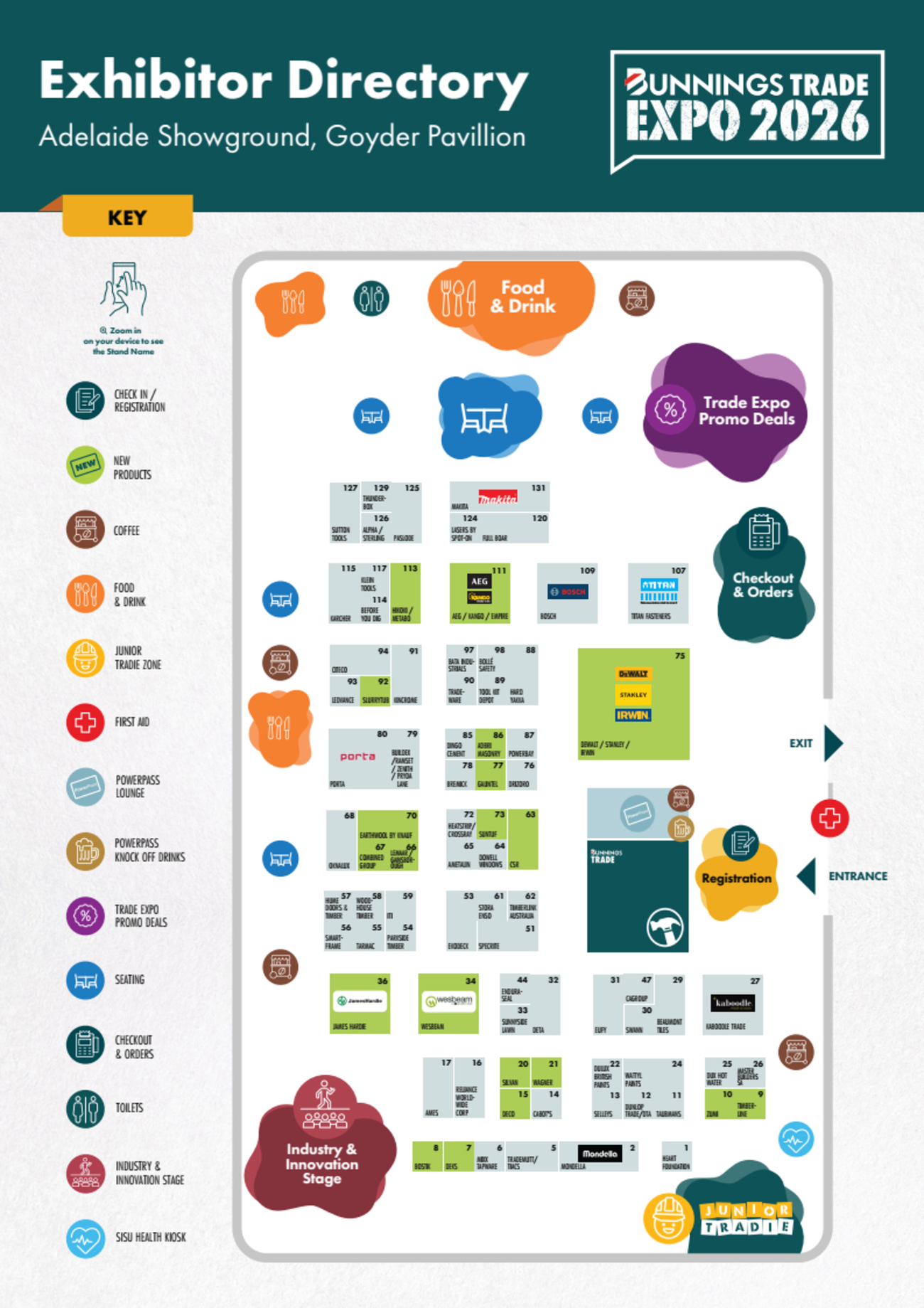 Bunnings Adelaide Trade Expo 2026 A4 Directory