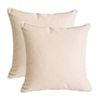 NF Living Piped Outdoor MM Cushion 50x50 Weatherproof 100% Polyester Taupe