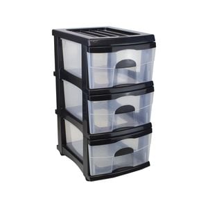 Taurus A3 Charcoal 3 Drawer Storage