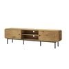 Oikiture TV Cabinet Entertainment Unit Stand 180cm Natural