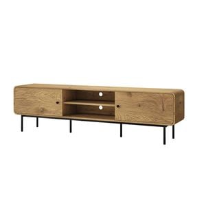 Oikiture TV Cabinet Entertainment Unit Stand 180cm Natural
