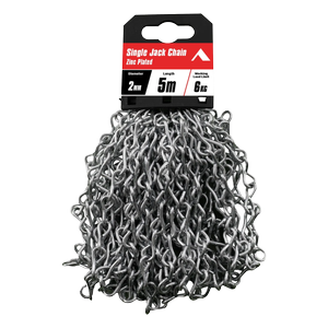 Pinnacle 2mm x 5m Zinc Plated Single Jack Chain