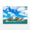 Sydney Opera House and Circular Quay City Skyline  Print 100% Australian Made 90 x 60cm  (Stretched)
