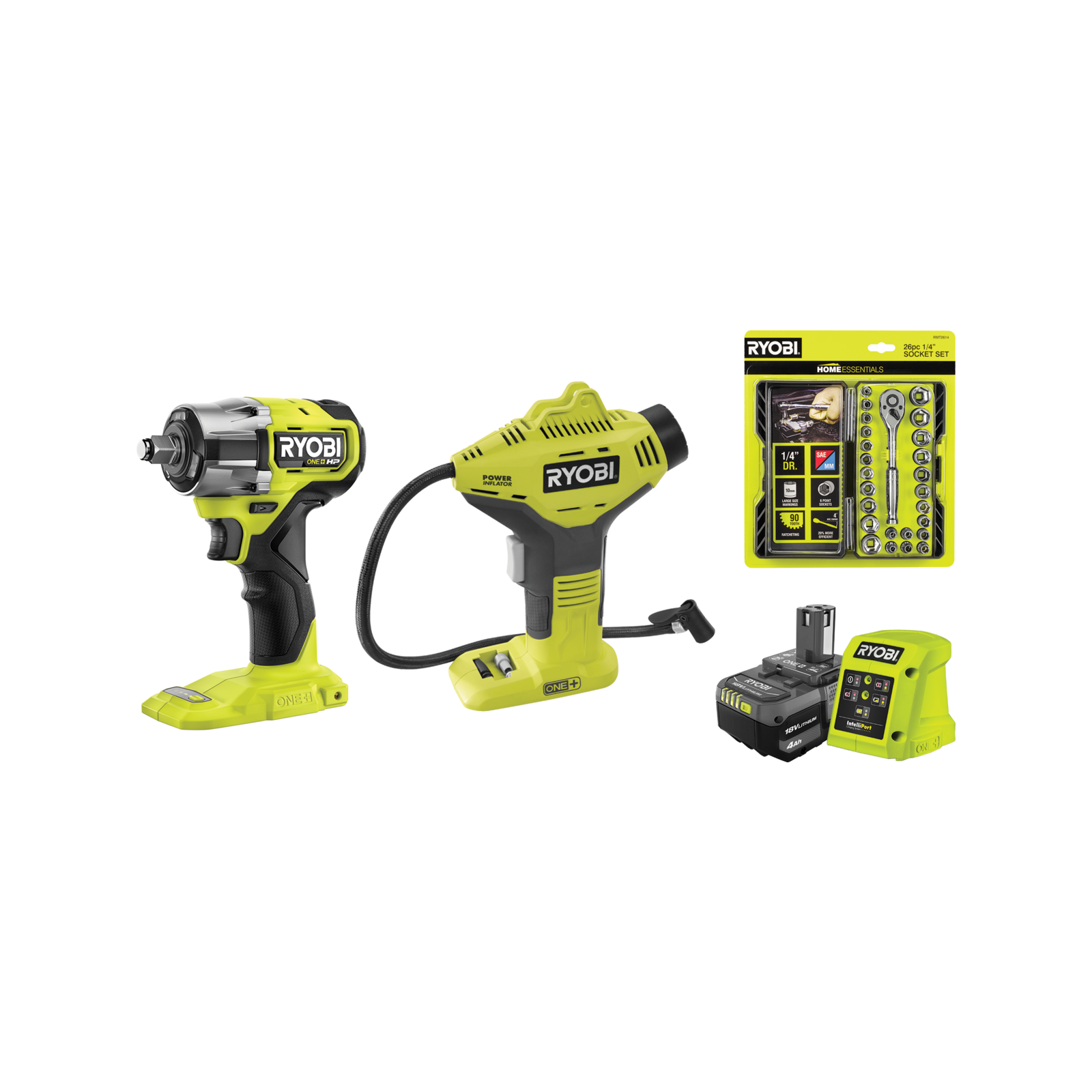Ryobi 18V ONE+ 2 Piece Automotive Kit