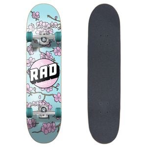 Rad Board Co Complete Skateboard Dude Crew - Cherry Blossom Pink / Blue 7.75