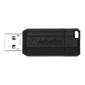 Verbatim Pinstripe USB Flash Drive 64 GB - Black [49065]