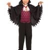 Rubie’s Classic Vampire Halloween Costume for Kids – Shirt with Cape, Jabot &amp; Medallion, Black &amp; Red Colour, 9-10 Years