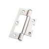 Lane 75mm Zinc Plated Fixed Pin Non-Mortise Hinge - 20 Pack