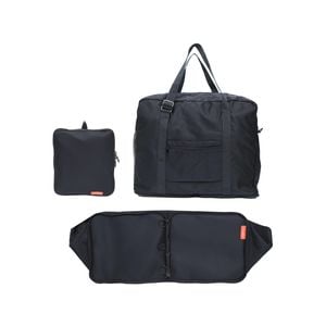 KOELE Navy Shopper Bag Travel Duffle Bag Foldable Laptop Luggage KO-BOSTON