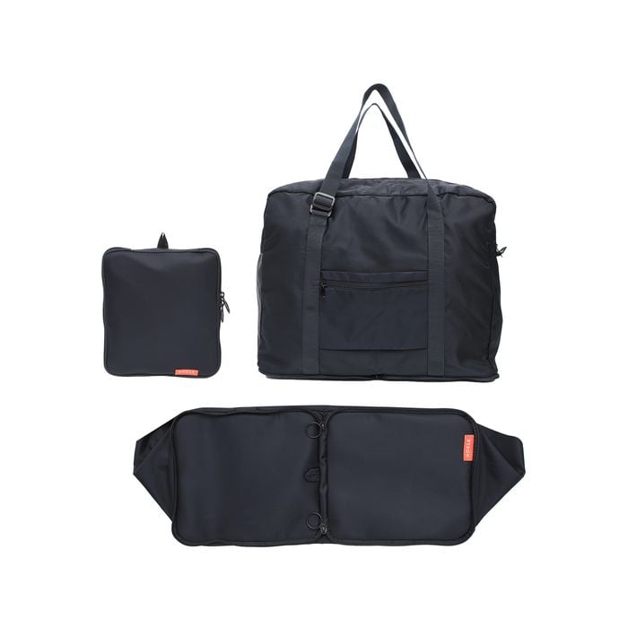 KOELE Navy Shopper Bag Travel Duffle Bag Foldable Laptop Luggage KO-BOSTON