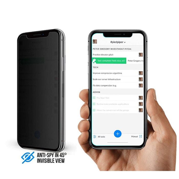 Nuglas 2x Screen Protector Flat Clear Privacy Tempered Glass For Iphone 11/ Xr