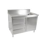 Modular Systems Cabinet With Right Sink - 1200mm W x 600mm D x 1050mm H