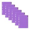 6pc Colourhide Bindermate A5 Pencil Case Insert Organiser For Binders Purple