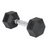 Ultimate 298 x 124 x 107mm 7.5kg Black with Chrome Handle Hex Dumbbell