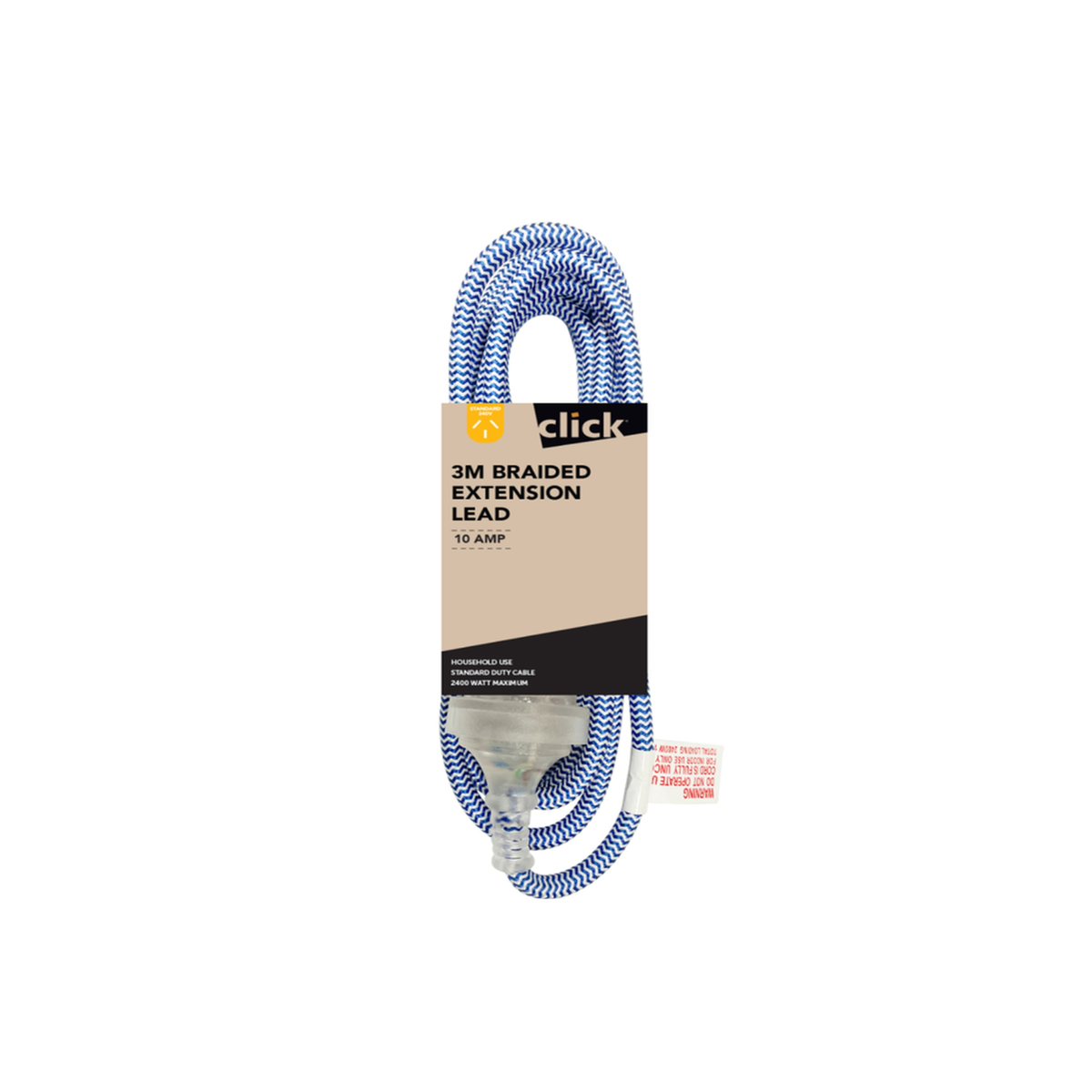 Click 3 Metre Braided Extension Lead Bunnings Australia