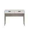 European Cabinetry White Slim Pull Black Odessa Desk