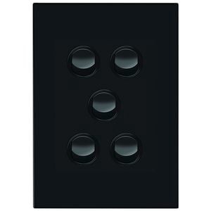 HPM VIVO 5 Gang Wall Switch - Grey