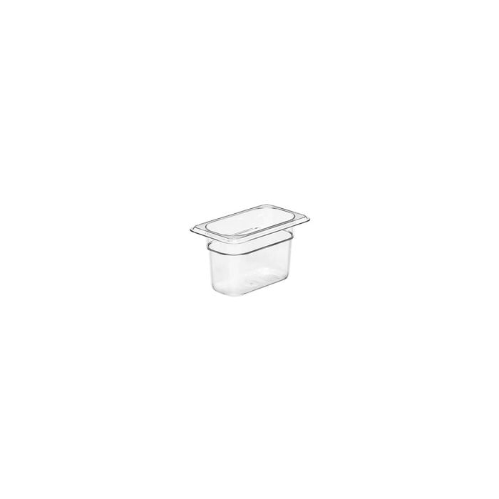 Cambro 1/9 Size Food Pan Polycarbonate Clear 108x176x100mm / 0.85Lt