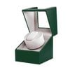 Catzon Automatic Single Watch Winder Dual Power Supply Mode With Quiet Motor-green