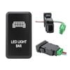 Switch Boss Blue LED Push Switch fits Toyota Hilux (2005-2015) 120 Series (2003-2009) - Led Light Bar