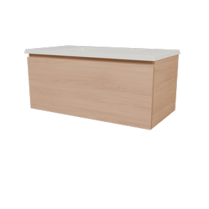 New England Joinery 900mm Slim Regal Top Wall Hung Vanity