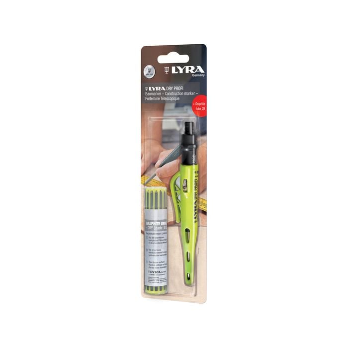 Lyra Dry Profi Construction Pencil And Refill Pack 2B 