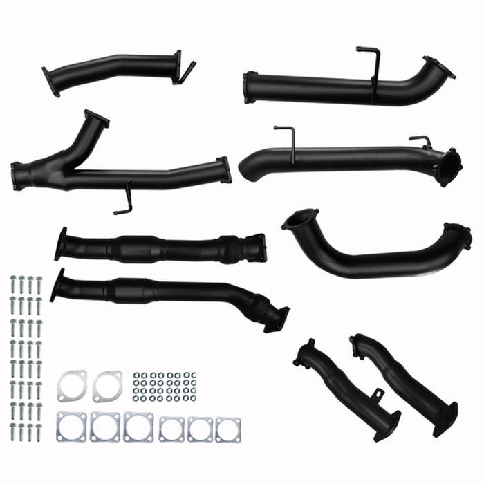 Ignite Exhausts Toyota Landcruiser 200 Series 4.5L V8 Twin 3" To Single 3.5" Turbo Back No Cats With Mid Pipe & Rear Muffler