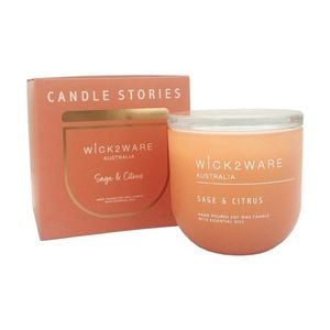 More Than Party Soy Scented Candle Jar Home Fragrance Sage & Citrus 300g