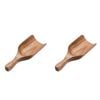 2PK Essen Acacia Wood Scoop 15x5x3cm Durable Natural Kitchen Tool Beige